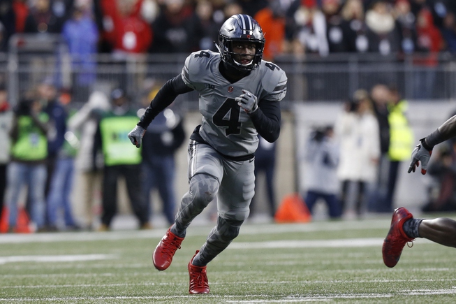 Ohio State safety Jordan Fuller plays against Penn State during ...