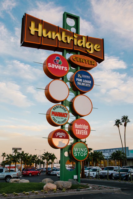 The Huntridge Center sign was inspired by vintage Googie signs ...