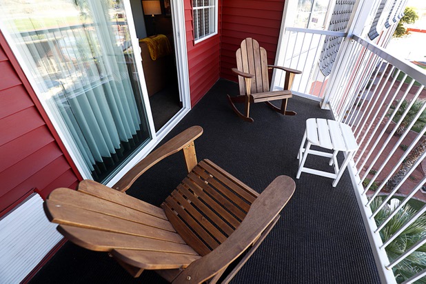 A balcony at the Rising Star Sports Ranch in Mesquite, Nev. Tuesday, Nov. 28, 2017.