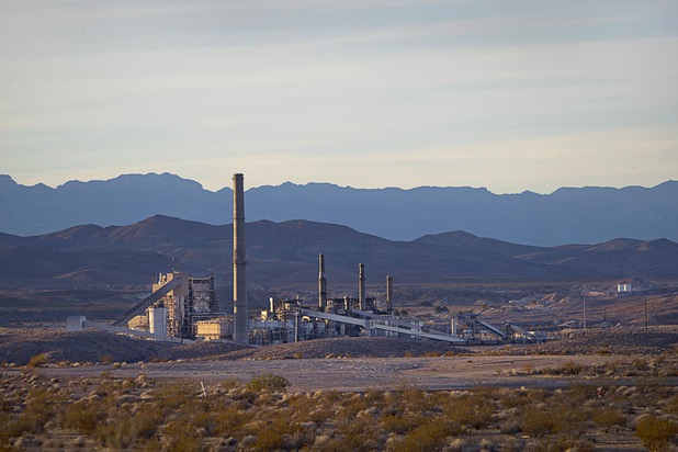 The Reid Gardner Generating Station is shown near Moapa, Nev. Tuesday, Nov. 28, 2017. The coal-fired power plant, built in 1965, was permanently shut down by NV Energy in March 2017.