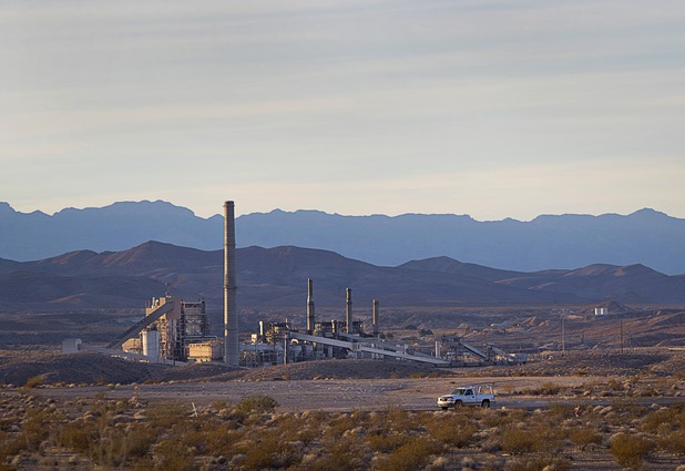 The Reid Gardner Generating Station is shown near Moapa, Nev. Tuesday, Nov. 28, 2017. The coal-fired power plant, built in 1965, was permanently shut down by NV Energy in March 2017.