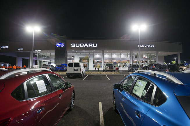 A view of the new Subaru Las Vegas facility, a ...