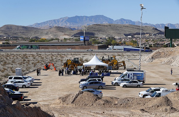 A view of a groundbreaking ceremony for a $34 million Interstate-15 and Starr Avenue interchange project Thursday, Nov. 30, 2017. The interchange, part of a $1.3 billion I-15 South Corridor project, is expected to be completed in May 2019.