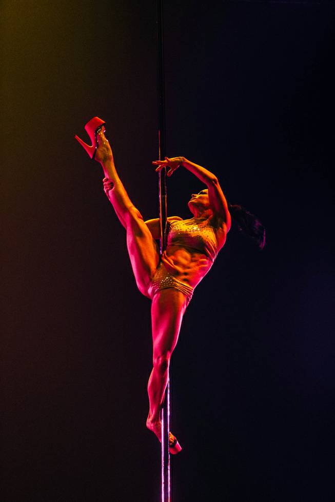 Jamilla Deville performs in the 6th annual The Legends Edition: Pole Classic Competition & Showcase inside the Joint at the Hard Rock Hotel in Las Vegas, Nev. on September 7, 2017.