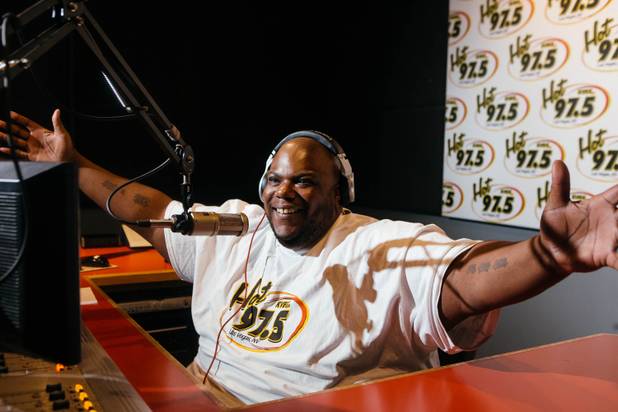 Mr. Bob in the 97.5 FM radio studio in Las Vegas, Nev. on Aug. 10, 2017.