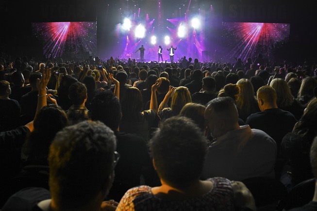 Boyz II Men perform during the Vegas Strong Benefit Concert ...
