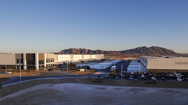 Commercial real estate is shown near Interstate-15 and Tropical Parkway in North Las Vegas Tuesday, Dec. 5, 2017.