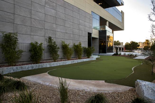 Putting green outside of UNLV's William F. Harrah College of ...