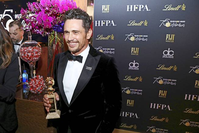 James Franco is seen at the Golden Globes Official After Party sponsored by Lindt Chocolate on Sunday, Jan. 7, 2018 in Beverly Hills, Calif. 