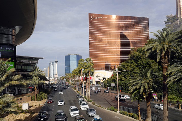 An exterior view of the Encore on the Las Vegas Strip Dec. 26, 2017.