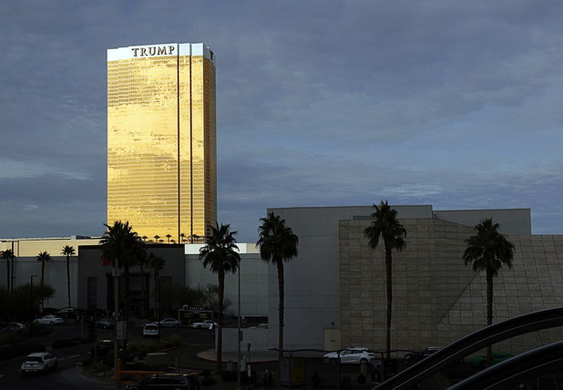 An exterior view of Trump International Hotel in Las Vegas Dec. 26, 2017.