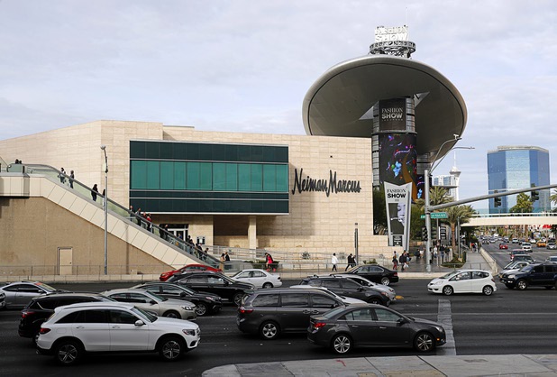 An exterior view of Fashion Show Mall on the Las Vegas Strip Dec. 26, 2017.