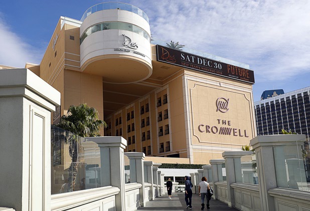 An exterior view of the Cromwell on the Las Vegas Strip Dec. 26, 2017.