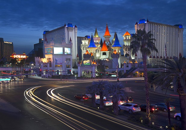An exterior view of the Excalibur Dec. 12, 2016.