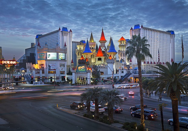 An exterior view of the Excalibur Dec. 12, 2016.