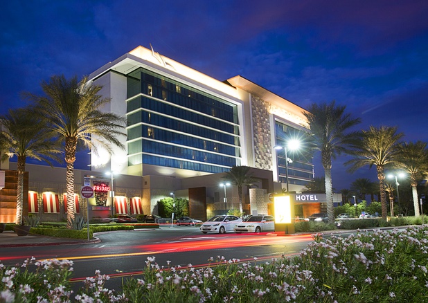 A view of the hotel tower at the Aliante Casino Hotel and Spa. The North Las Vegas resort is owned by Boyd Gaming.