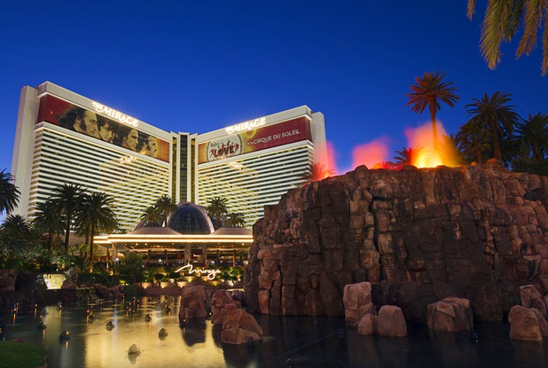 An exterior view of the Mirage Thursday, Feb. 26, 2015.