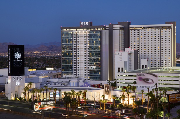 An exterior view of the SLS Las Vegas resort Friday, Sept. 5, 2014.
