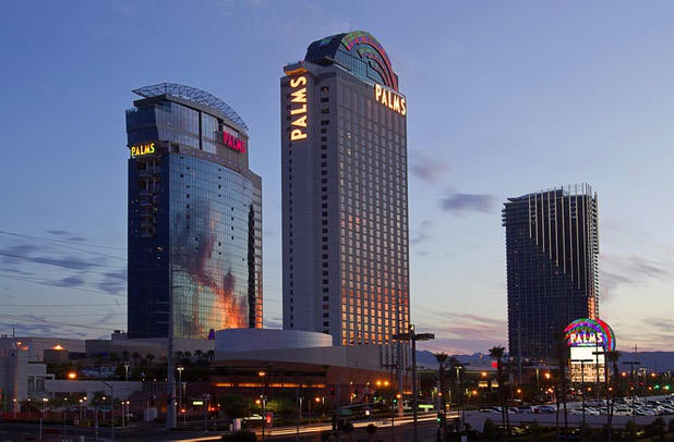 An exterior view of the Palms Casino Resort in Las Vegas July 18, 2014.