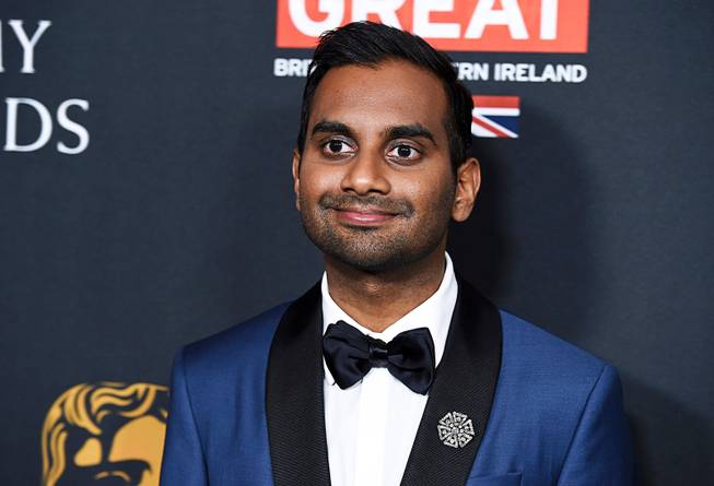 In this Friday, Oct. 27, 2017 file photo, Aziz Ansari arrives at the BAFTA Los Angeles Britannia Awards in Beverly Hills, Calif. What makes a private sexual encounter newsworthy? A little-known website raised that very question after publishing an unidentified woman’s vivid account of the sexual advances of the comedian. 
