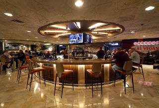 The Lobby Bar is shown during a tour of the Harrah's Las Vegas Tuesday, Jan. 30, 2018. Harrah's recently completed a $140 million renovation of the Valley Tower.