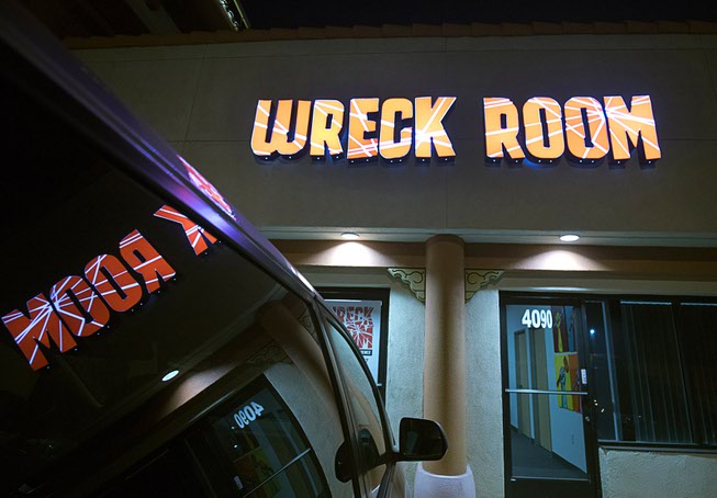 An exterior view of Wreck Room, 4090 Schiff Dr., Friday, ...