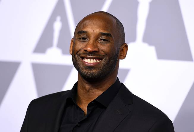 Kobe Bryant arrives at the 90th Academy Awards Nominees Luncheon at The Beverly Hilton hotel on Monday, Feb. 5, 2018, in Beverly Hills, Calif. 