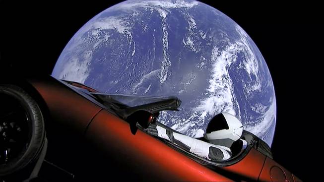 Space Sports Car Tesla SpaceX