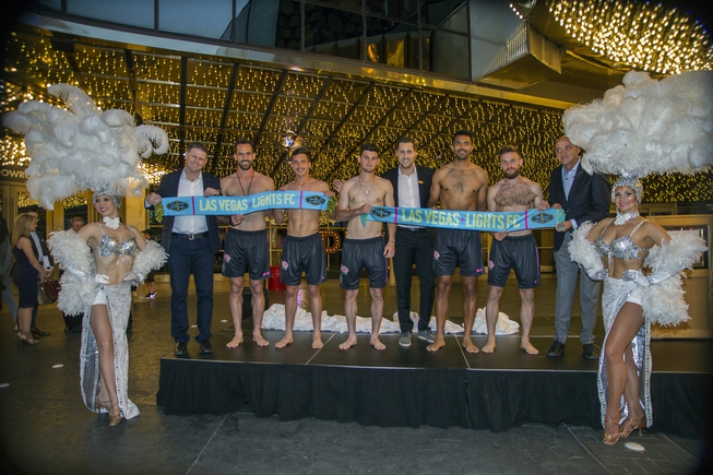 Lights FC players unveil their team match shorts for the ...