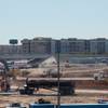StayBridge Suites overlooks the construction site for the future Las Vegas Raiders' Stadium, Thursday Feb 8, 2018.