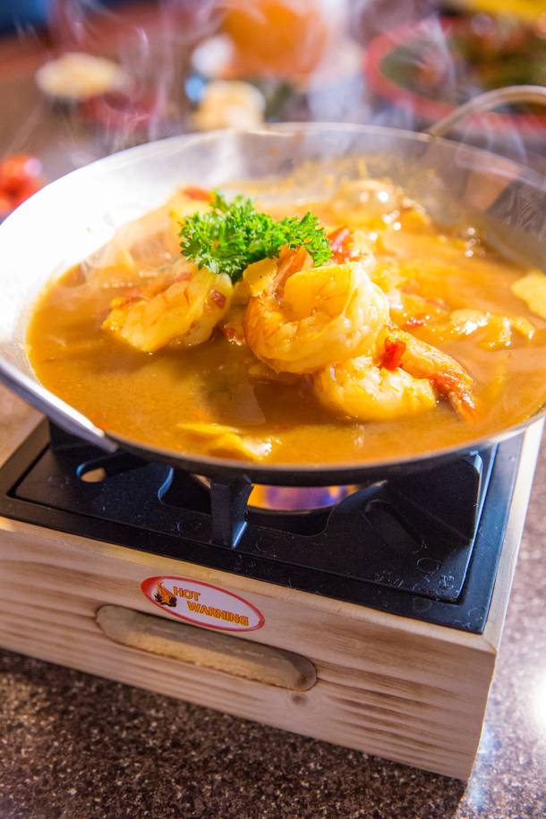 Kang Som Shrimp at Chuchote Thai restaurant