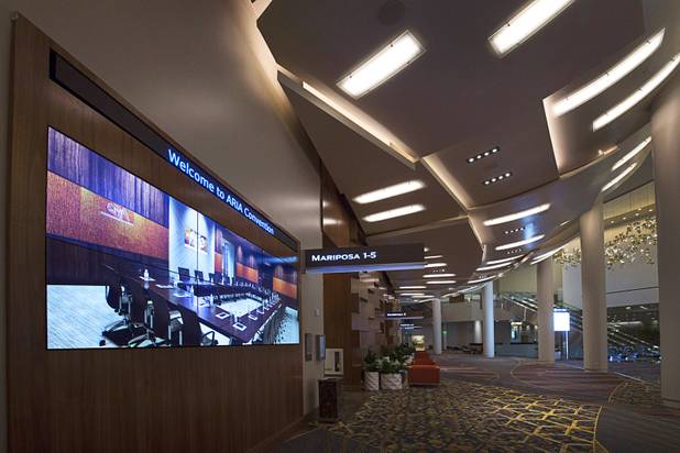 A view of the new Aria East Convention Center Thursday, Feb. 15, 2018. The new $170 million addition adds 200,000 sq. ft. of convention space.