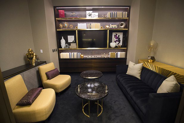 A private room is shown in the Cypress Executive Lounge during a tour of the new Aria East Convention Center Thursday, Feb. 15, 2018. The new $170 million addition adds 200,000 sq. ft. of convention space.