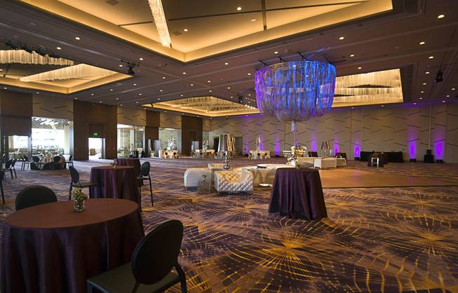 The Primrose Ballroom is set up of an event in the new Aria East Convention Center Thursday, Feb. 15, 2018. The new $170 million addition adds 200,000 sq. ft. of convention space.