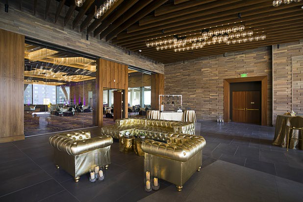 The South Primrose Veranda  is set up for an event in the new Aria East Convention Center Thursday, Feb. 15, 2018. The new $170 million addition adds 200,000 sq. ft. of convention space.