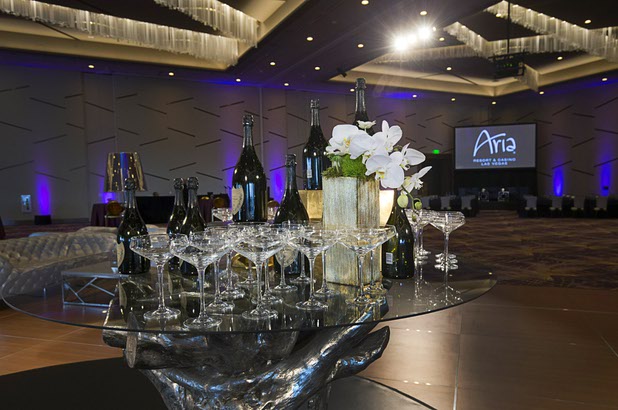 The Primrose Ballroom is set up of an event in the new Aria East Convention Center Thursday, Feb. 15, 2018. The new $170 million addition adds 200,000 sq. ft. of convention space.