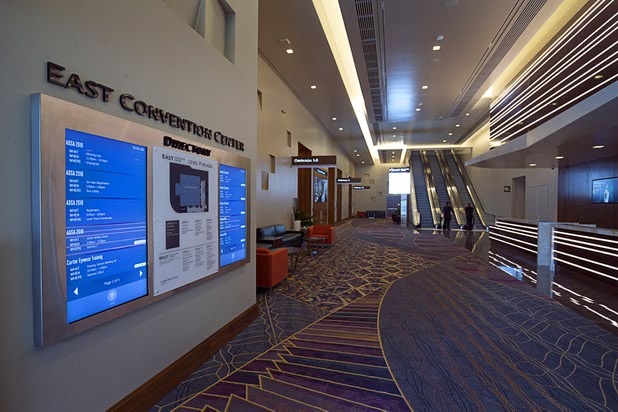 A plaza Level view of the new Aria East Convention Center Thursday, Feb. 15, 2018. The new $170 million addition adds 200,000 sq. ft. of convention space.