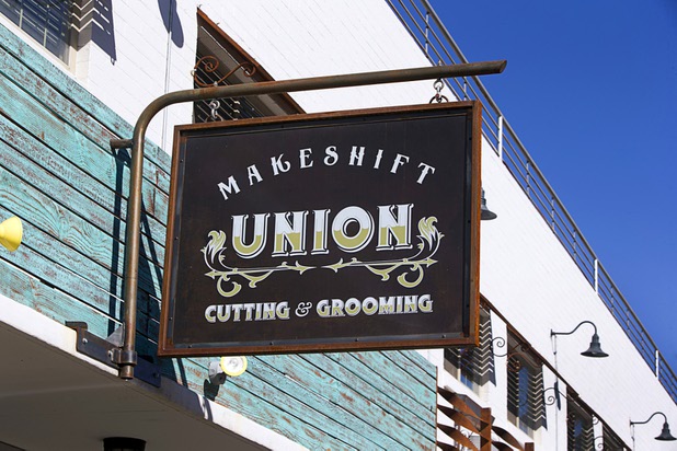 An exterior view of Makeshift Union, a cutting and grooming salon at 1130 S. Casino Center Blvd., Friday, Feb. 16, 2018.