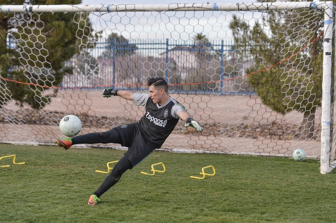 Las Vegas Lights FC goalkeeper and former Rancho High School ...