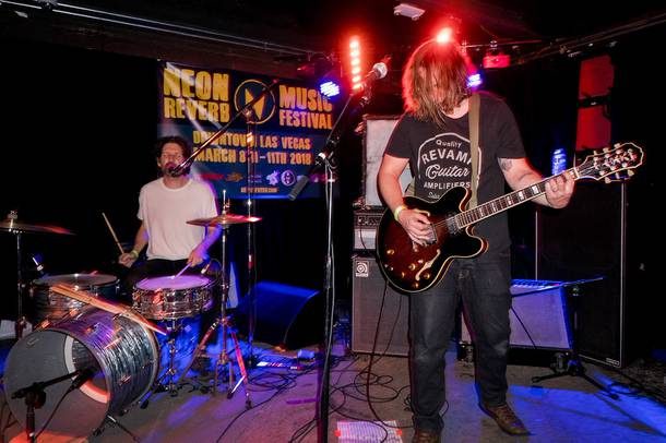 No Age performs during the Neon Reverb music festival at Bunkhouse, early morning Saturday, March 10, 2018.