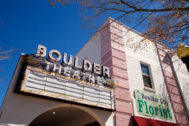 An exterior view of Boulder Theatre in Boulder City is seen here, Friday, Mar. 3, 2018.