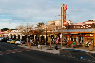 A view of the historic downtown district on Nevada Way in Boulder City, Friday, Mar. 9, 2018.