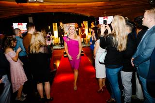 Honorees make their way down the red carpet at the 40 Under 40 award ceremony at Crimson Nightclub at Red Rock Resort, Thursday, March 22, 2018.