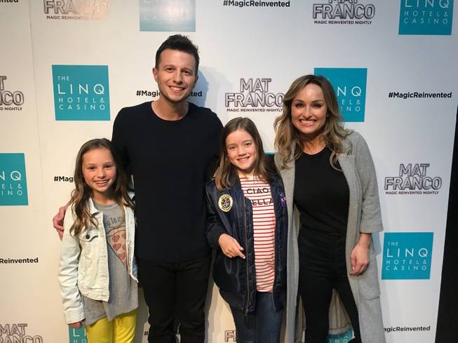 Giada De Laurentiis and family with Mat Franco at the Linq