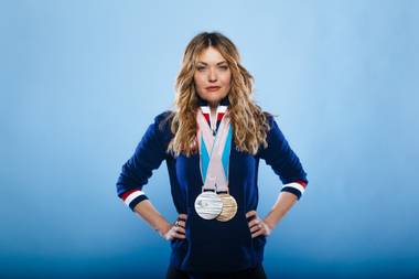 Las Vegas amputee Amy Purdy won bronze and silver medals for snowboarding at the Paralympic Games in Pyeongchang, South Korea.