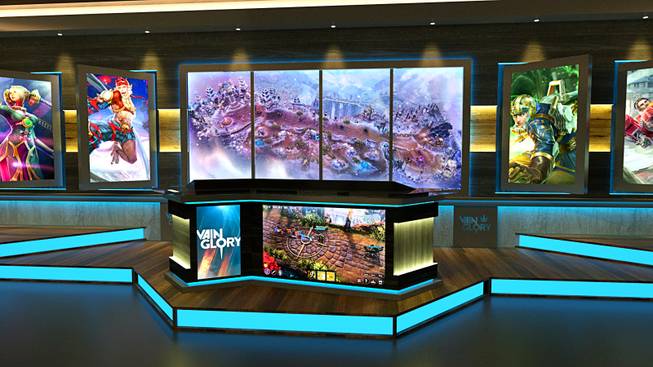 A rendering of the PokerGo Studio at the Aria, which will feature poker and esports productions.