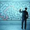 Photo: Businessman maze