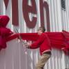 MedMen co-founder Andrew Modlin, left, cuts the ribbon on a new marijuana cultivation facility near Reno on Wednesday, April 11, 2018.