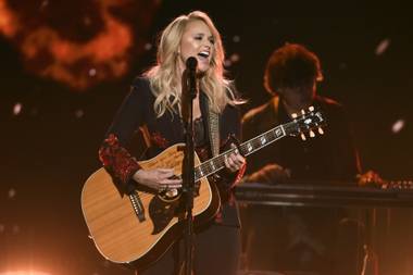 Miranda Lambert performs at the 53rd ACM awards show.