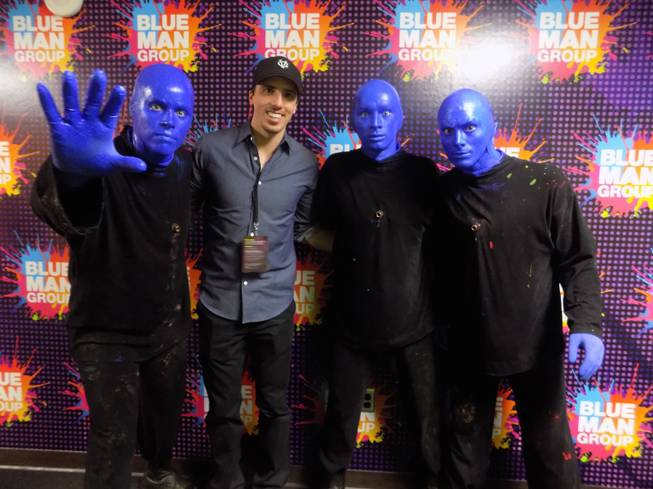 Marc-Andre Fleury at Blue Man Group.